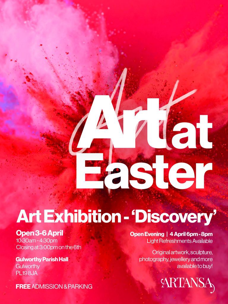 Art at Easter 2025 at Gulworthy Parish Hall information